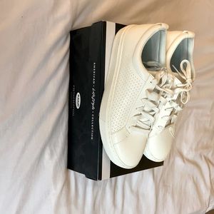 Dr. Scholl's "No Bad Vibes" white sneakers